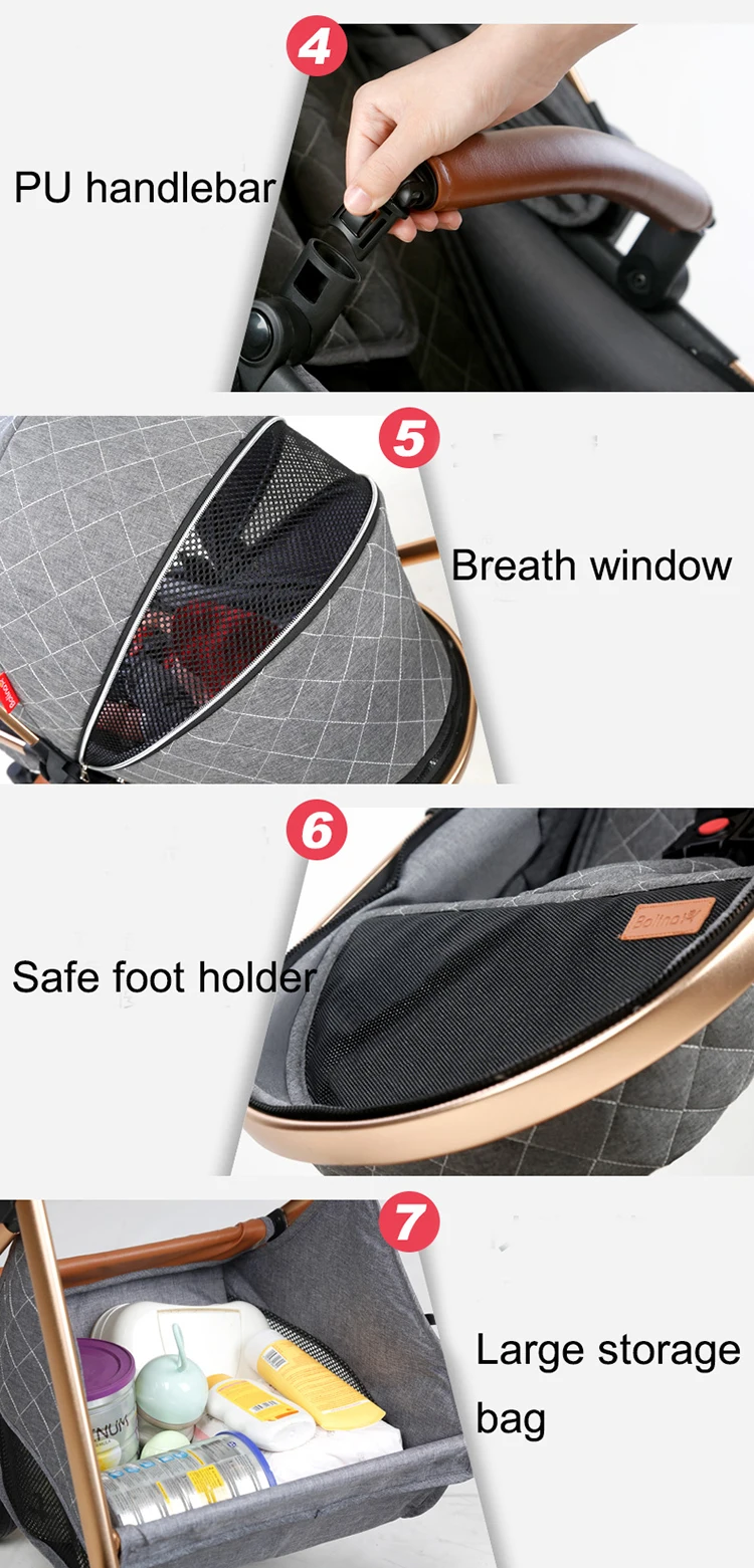 Luxury Baby Stroller 3 in 1 High Landscape Baby Cart Can Sit Can Lie Portable Pushchair Baby Cradel Infant Carrier Free Shipping Luxury Baby Stroller 3 in 1 High Landscape Baby Cart Can Sit Can Lie Portable Pushchair Baby Cradel Infant Carrier Free Shipping