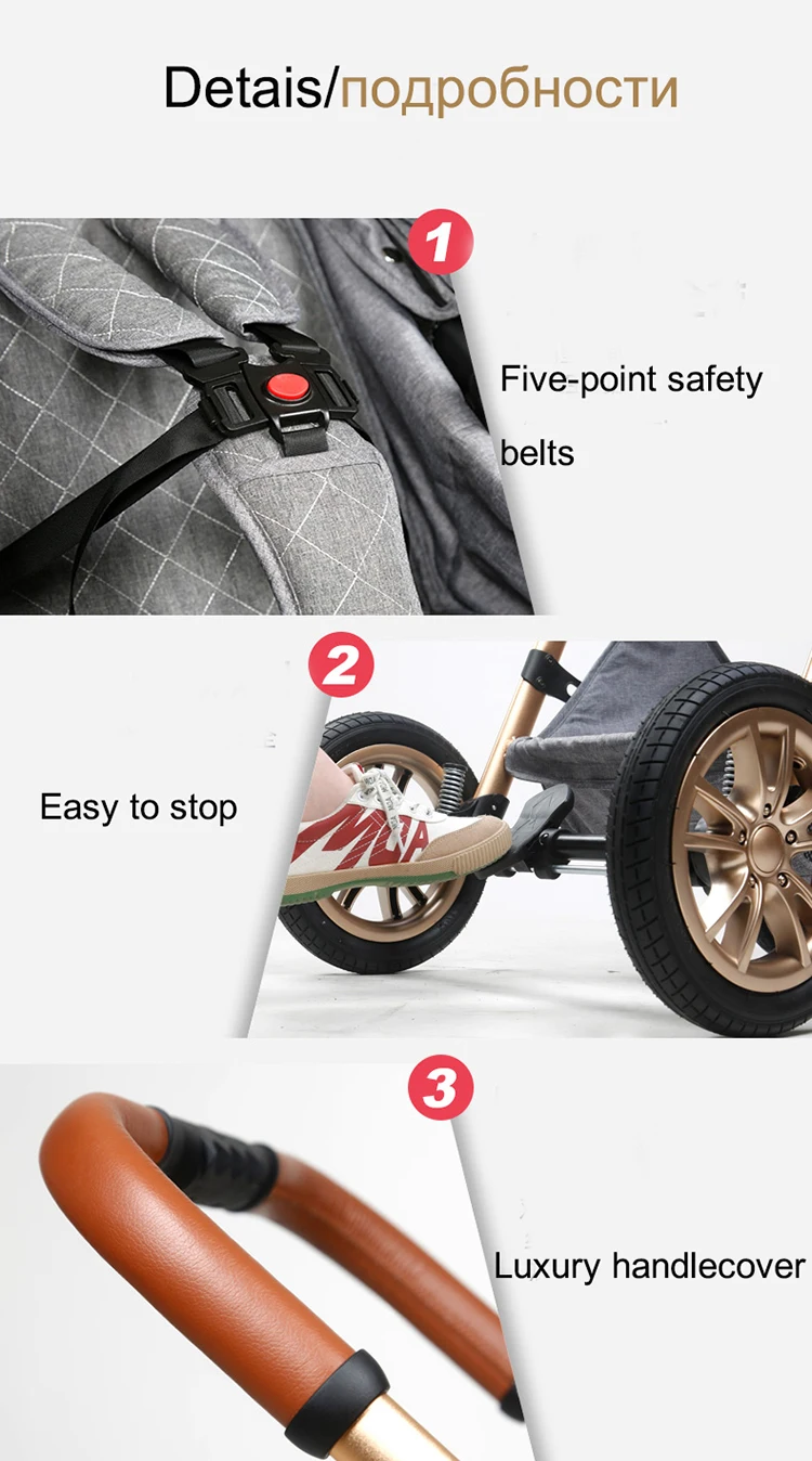 Luxury Baby Stroller 3 in 1 High Landscape Baby Cart Can Sit Can Lie Portable Pushchair Baby Cradel Infant Carrier Free Shipping Luxury Baby Stroller 3 in 1 High Landscape Baby Cart Can Sit Can Lie Portable Pushchair Baby Cradel Infant Carrier Free Shipping