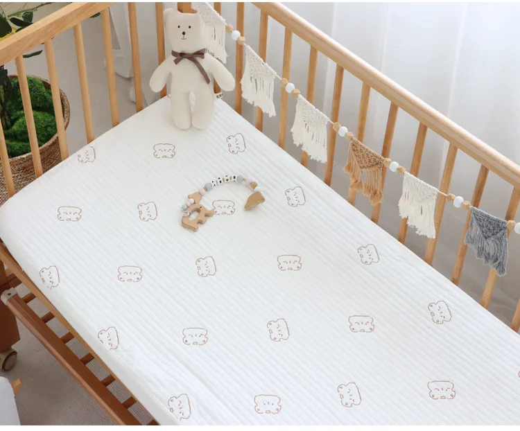 High Quality 100% Cotton Crib Fitted Sheets Soft Baby Bed Mattress Covers Print Newborn Toddler Bedding Set Kids Mini Cot Sheet High Quality 100% Cotton Crib Fitted Sheets Soft Baby Bed Mattress Covers Print Newborn Toddler Bedding Set Kids Mini Cot Sheet