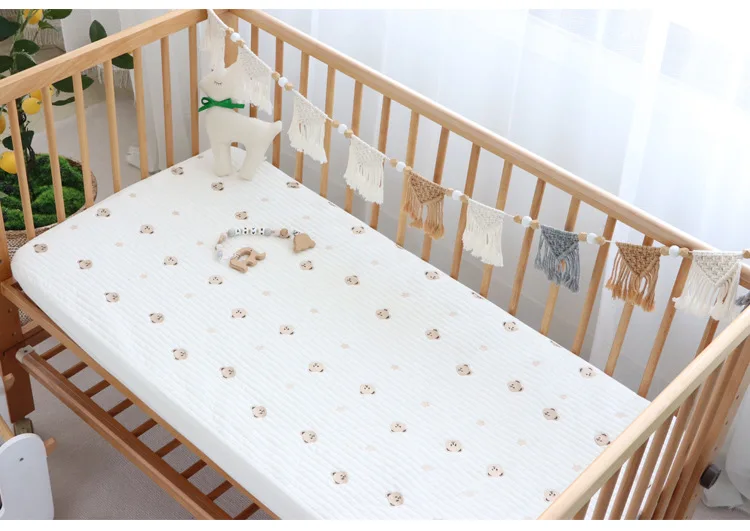 High Quality 100% Cotton Crib Fitted Sheets Soft Baby Bed Mattress Covers Print Newborn Toddler Bedding Set Kids Mini Cot Sheet High Quality 100% Cotton Crib Fitted Sheets Soft Baby Bed Mattress Covers Print Newborn Toddler Bedding Set Kids Mini Cot Sheet