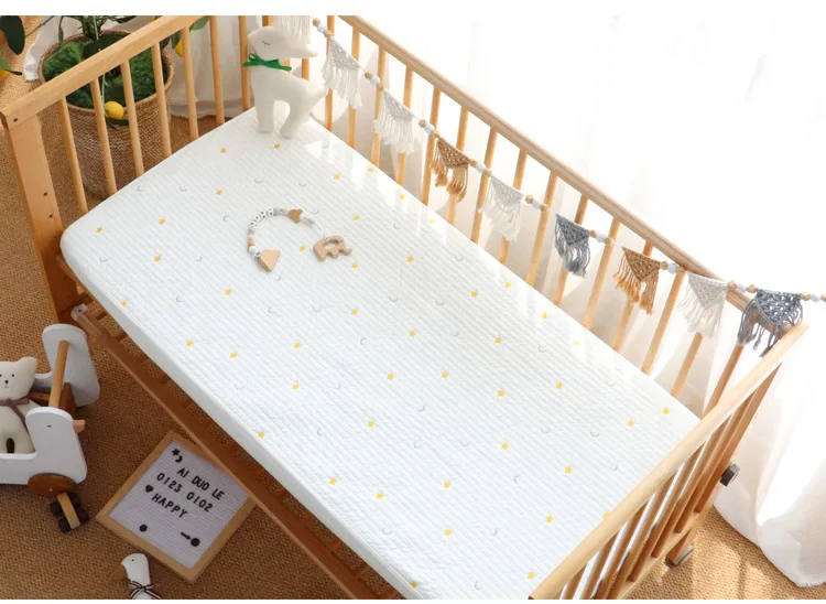 High Quality 100% Cotton Crib Fitted Sheets Soft Baby Bed Mattress Covers Print Newborn Toddler Bedding Set Kids Mini Cot Sheet High Quality 100% Cotton Crib Fitted Sheets Soft Baby Bed Mattress Covers Print Newborn Toddler Bedding Set Kids Mini Cot Sheet