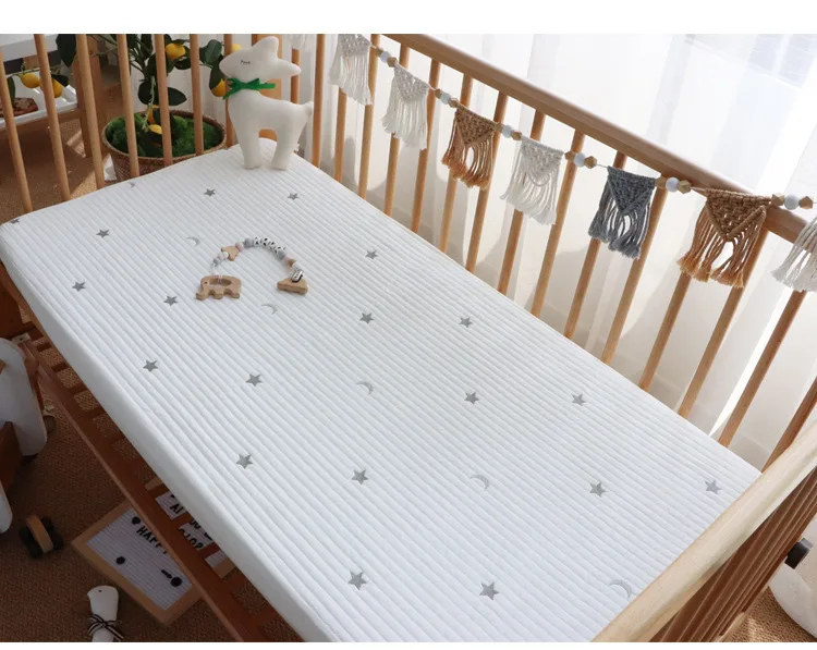 High Quality 100% Cotton Crib Fitted Sheets Soft Baby Bed Mattress Covers Print Newborn Toddler Bedding Set Kids Mini Cot Sheet High Quality 100% Cotton Crib Fitted Sheets Soft Baby Bed Mattress Covers Print Newborn Toddler Bedding Set Kids Mini Cot Sheet