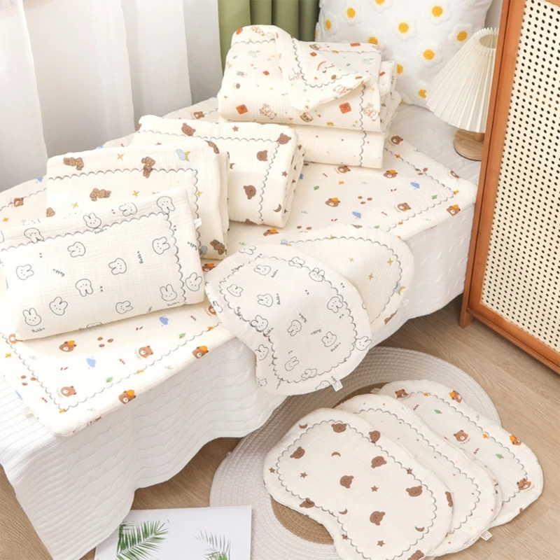 Comfortable Baby Crib Mattress Cushion with Matching Pillow Cotton Infant Bedding Stuff Set Safe and Gentle for Toddlers Comfortable Baby Crib Mattress Cushion with Matching Pillow Cotton Infant Bedding Stuff Set Safe and Gentle for Toddlers