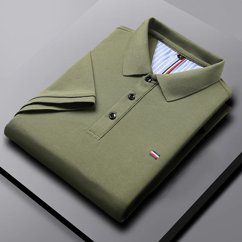 Men's Casual Fashion Polo Shirt Breathable and Comfortable Embroidered Top Men's Casual Fashion Polo Shirt Breathable and Comfortable Embroidered Top